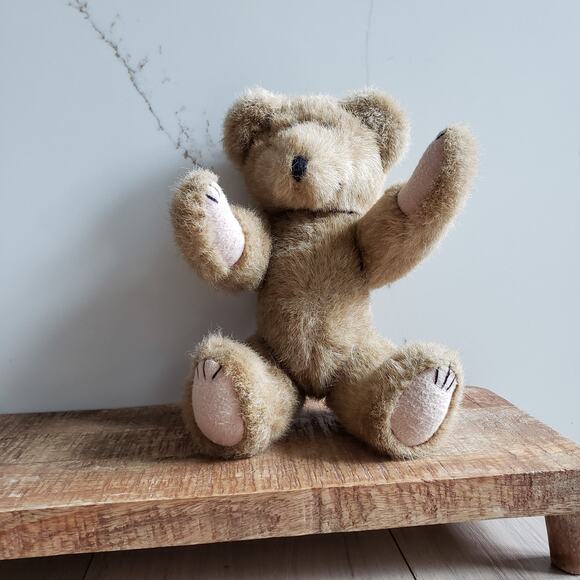 VTG Boyds Bear Plush Teddy 10" Poseable Mohair Style Handmade TBC Ltd 90s - Picture 5 of 10